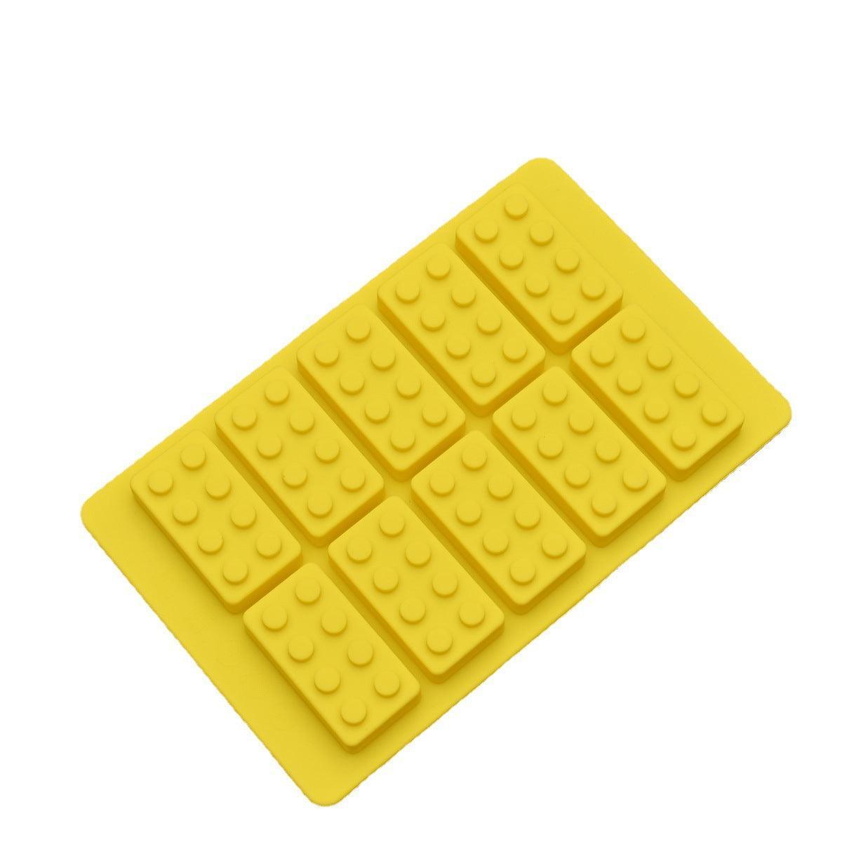 Brick Figure Man Silicone Mold Chocolate Block Cake Mould Ice Cube Tray