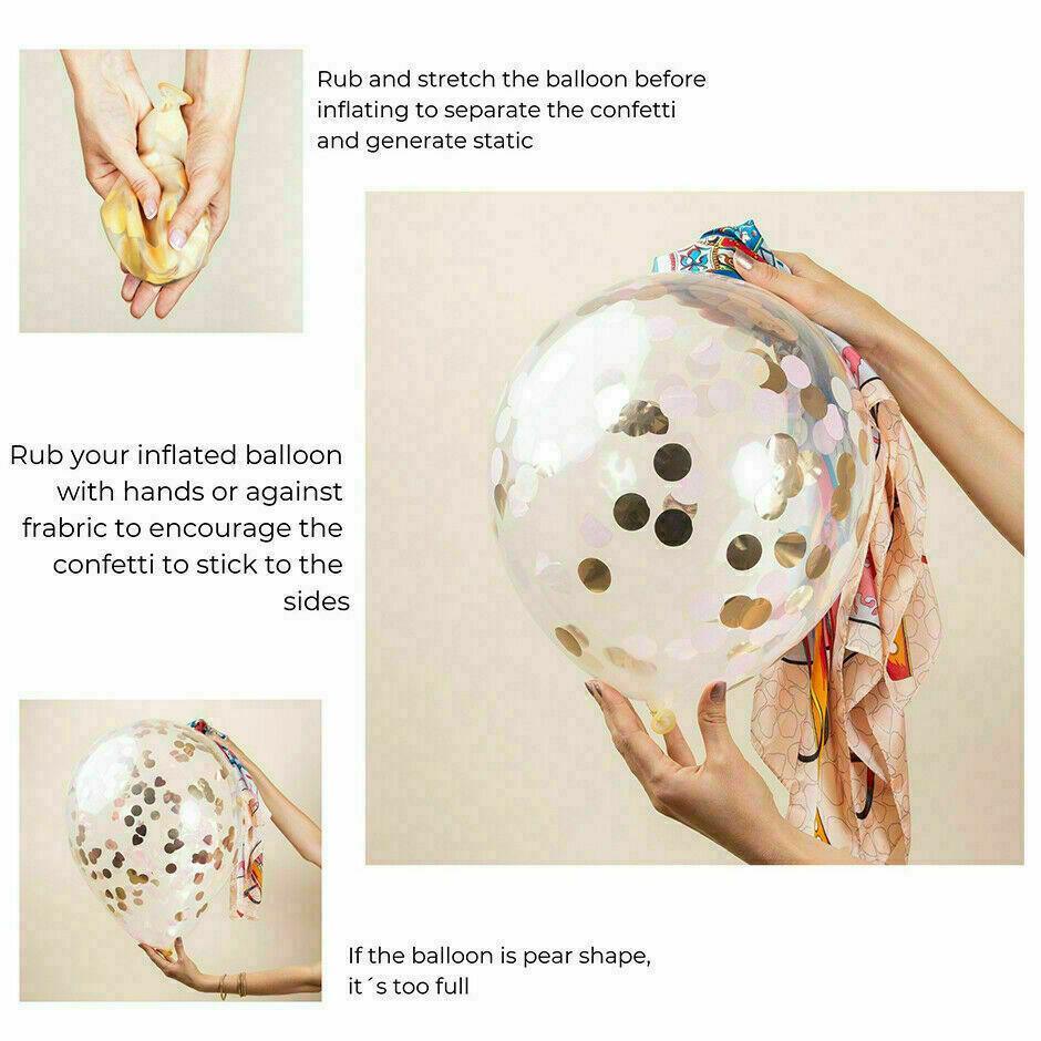 10/100X 30Cm Confetti Glitter Balloons for Party & Wedding