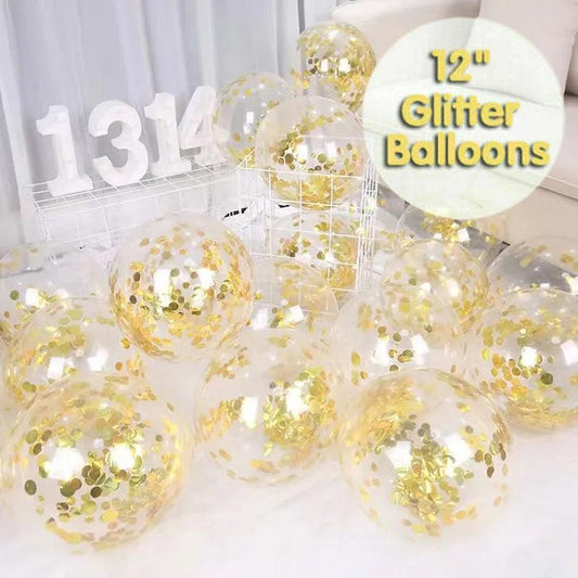 10/100X 30Cm Confetti Glitter Balloons for Party & Wedding