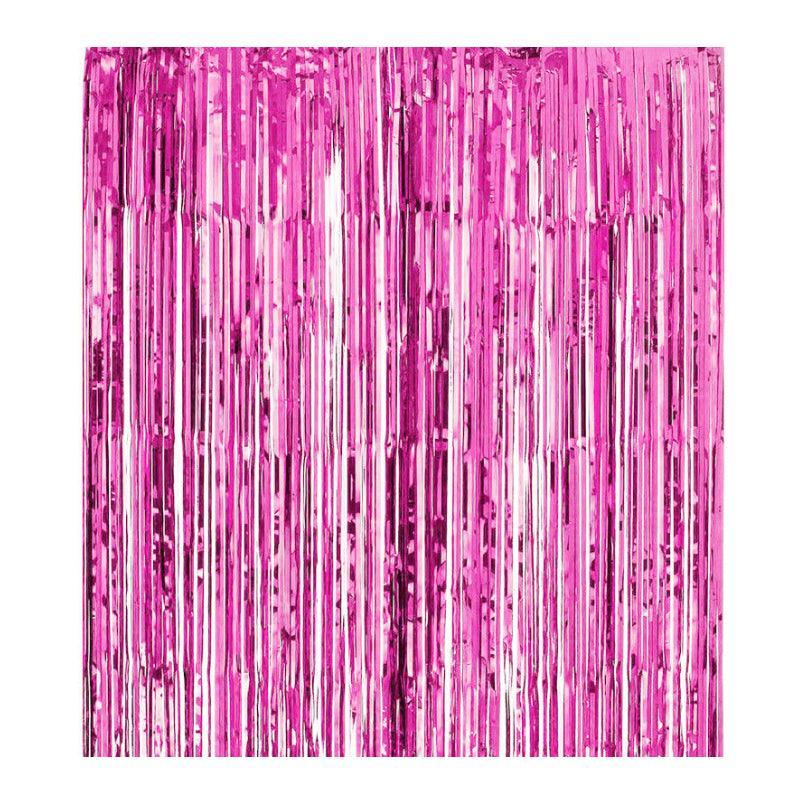 Metallic Tinsel Curtain Foil Backdrop Function Party Decoration Birthday Event