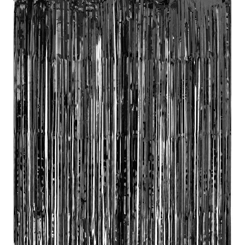Metallic Tinsel Curtain Foil Backdrop Function Party Decoration Birthday Event